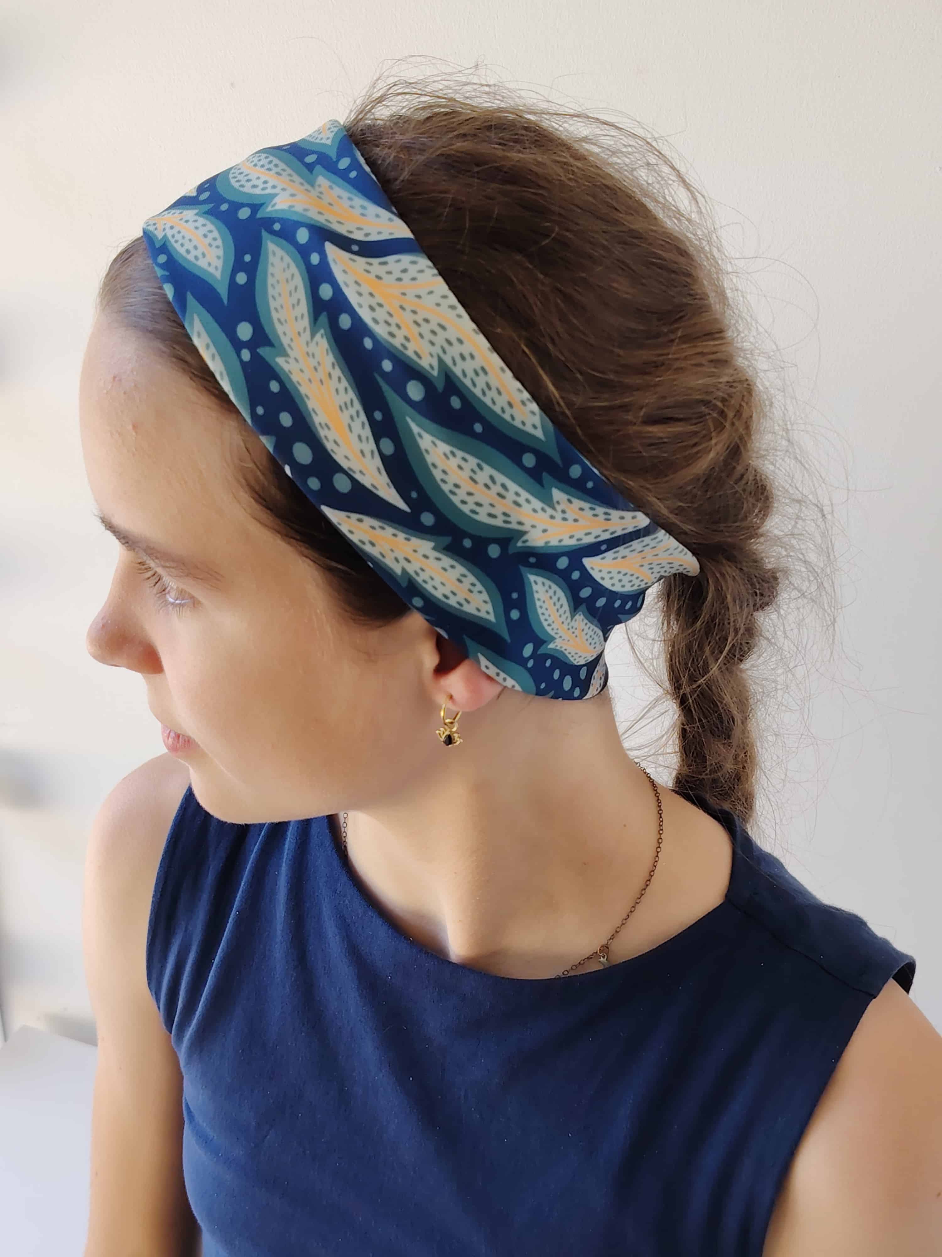 Bandeau de la boutique Elle virevolte Bandeaux et accessoires en tissu bio GOTS. Création française (Aveyron)